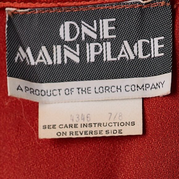 Vintage 70's Party 2pc Long Aline Skirt and Top Size XS - Picture 8 of 9